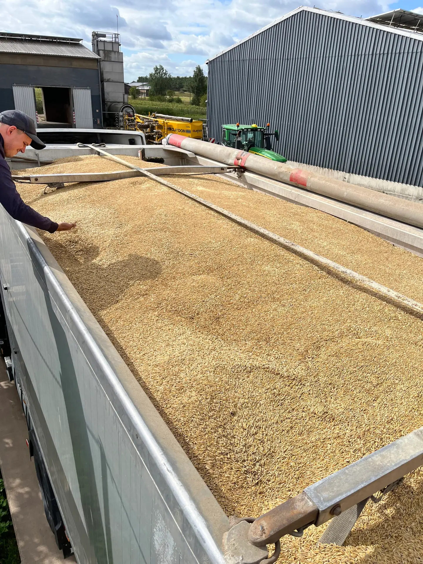 Beurteilung bei der Warenanahme Getreide